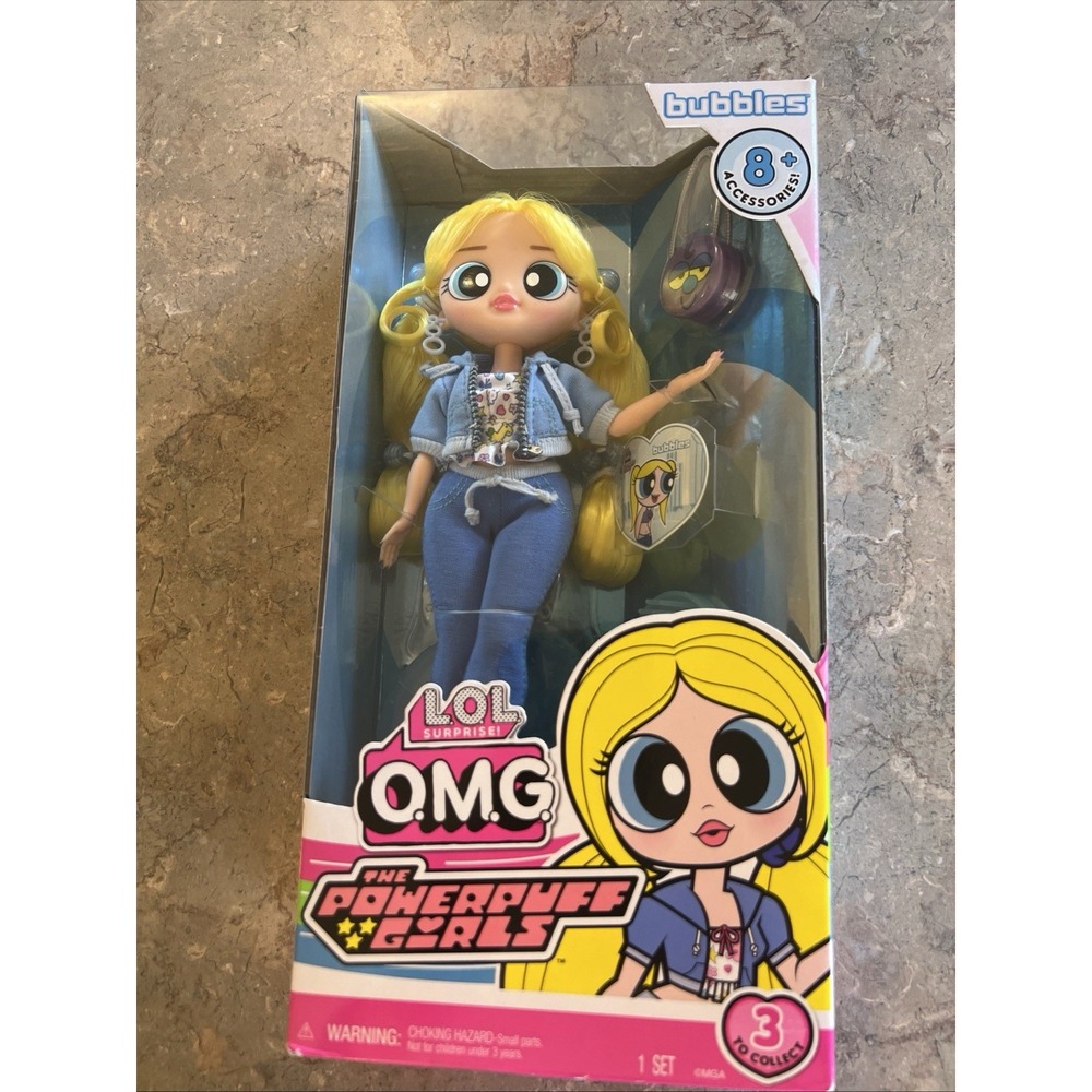 2025 LOL Surprise OMG The Powerpuff Girls Doll Bubbles